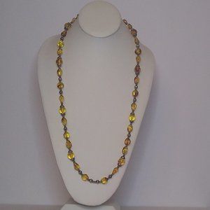 Yellow Beaded Necklace